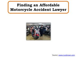 Finding an Affordable Motorcycle Accident Lawyer