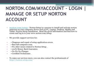 WWW.NORTON.COM/SETUP ACTIVATE YOUR NORTON ACCOUNT