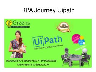 RPA Journey Uipath