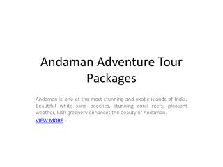 Andaman Group Tour Packages