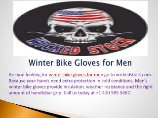 Winter Bike Gloves For Men