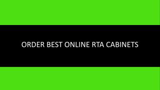 Order Best Online RTA Cabinets