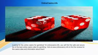 Ultimate Online Gambling Guide - Onlinecasino.info