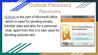 Outlook password recovery