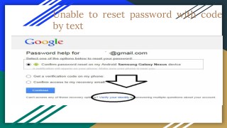 Rest password with code by text