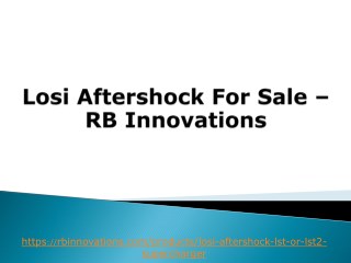 Losi Aftershock For Sale – RB Innovations