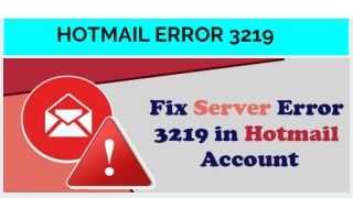 How to fix Hotmail error 3219