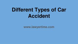 Different Types of Car Accidents