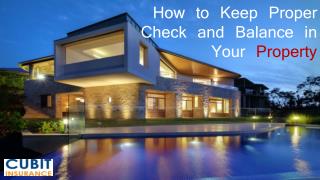 How to Keep Proper Check and Balance in Your Property