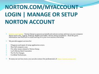 NORTON.COM/SETUP ACTIVATE YOUR NORTON ACCOUNT