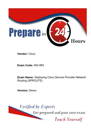 Cisco 642-883 Exam Real Dumps - Cisco 642-883 Exam 100% Passing Guarantee