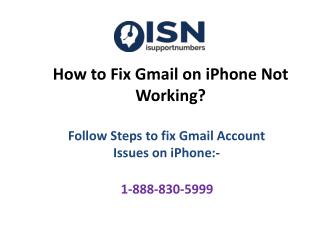 How to Fix Gmail on iPhone Not Working?