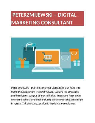 Peter Zmijewski - Digital Marketing Consultant