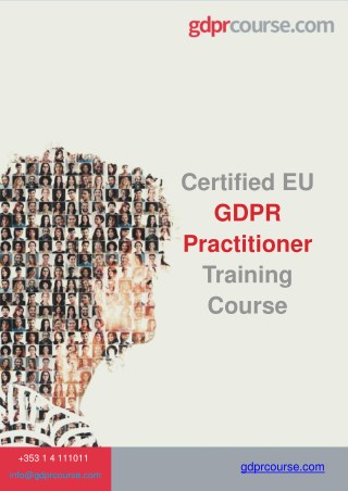 Certified EU GDPR Practitioner Training Course