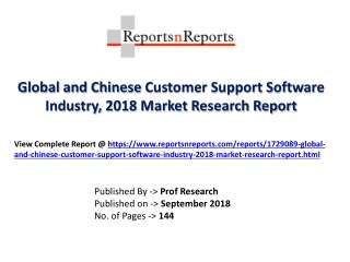 Global Customer Support Software Industry with a focus on the Chinese Market