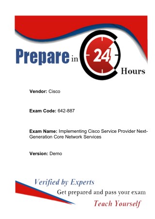 Get Free online Cisco 642-887 Exam Dumps | Dumps4download.co.in