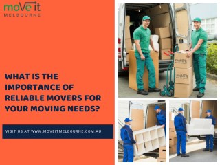 How can Reliable Movers help you with Your Moving Needs?