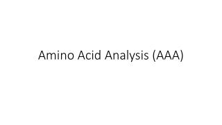 quantitative amino acid analysis