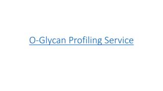 O-glycan analysis