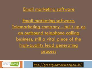 Email marketing software
