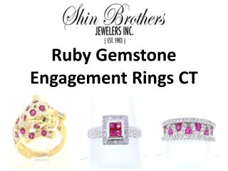 Ruby Gemstone Engagement Rings CT