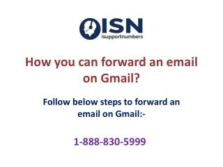 How you can forward an email on Gmail?