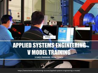 Applied Systems Engineering - V Model Training : Tonex