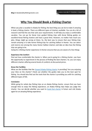 Why You Should Book a Fishing Charter