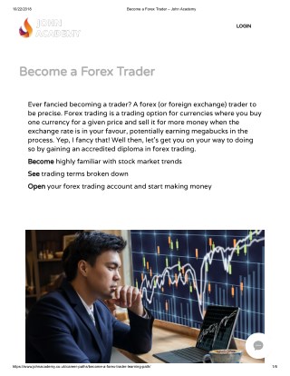 Become a Forex Trader - John Academy