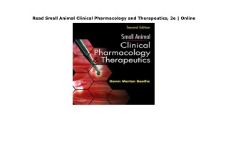 Read book online Small-Animal-Clinical-Pharmacology-and-Therapeutics-2e