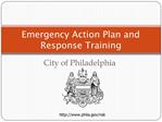 Emergency Action Plan and Response Training