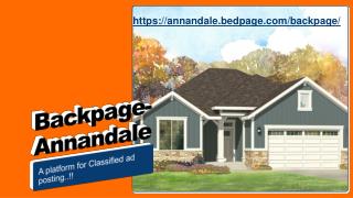 Backpage Annandale a classified website