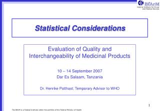 Statistical Considerations