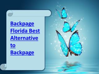 Backpage Florida Best Alternative to Backpage