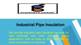 Industrial Pipe Insulation,