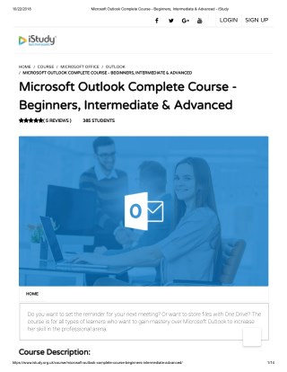 Microsoft Outlook Complete Course - istudy