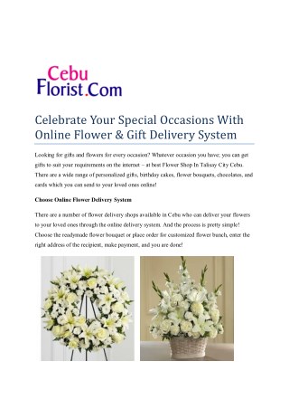 Funeral Flowers Delivery In Cebu