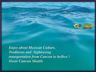 Enjoy about Mexican Culture, Traditions and Sightseeing transportation from Cancun to holbox-Oscar Cancun Shuttle