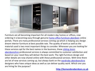 Fitted bedrooms, Home Office Furniture Aberdeen
