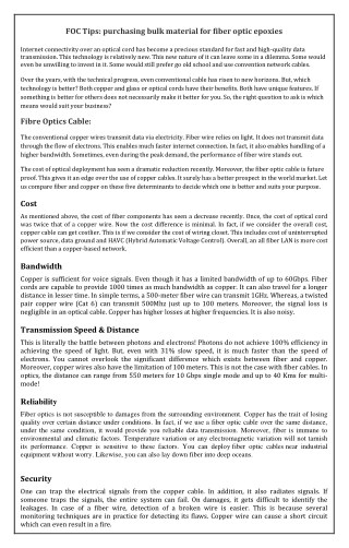 FOC Tips: purchasing bulk material for fiber optic epoxies