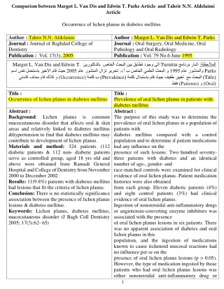 1.Comparism between Margot L. Van Dis and Edwin T. Parks Article and Tahrir N.N. Aldelaimi Article.pdf