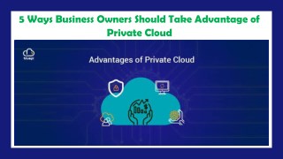 5 Ways Business Owners Should Take Advantage of Private Cloud