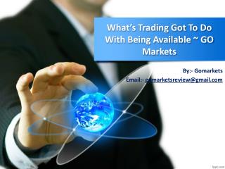 GO Market's Trading Tools ~ GO market reviews