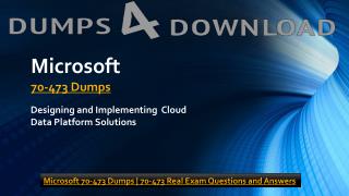 2018 OCT - Microsoft 70-473 Exam Questions PDF Dumps