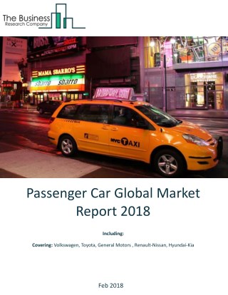 Passenger Car Global Market Report 2018