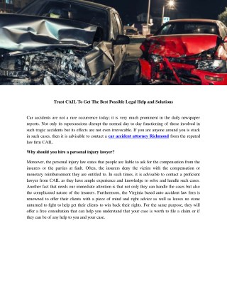 Richmond Car Accident Attorney