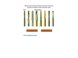 Dental Burs Market Size by Key Players, Market Growth Factors, Regions and Application, Industry Analysis & Forecast By