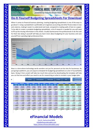 Do-It-Yourself Budgeting Spreadsheets For Download