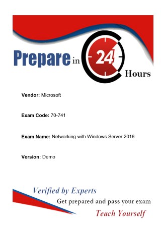 Valid Microsoft 70-741 Exam Study Guide - Microsoft 70-741 Questions Answers Realexamdumps.com