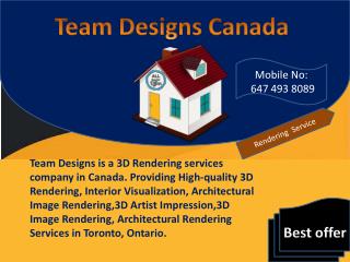 3D Architectural Rendering Services